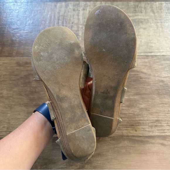 Blowfish zip back tan with sparkle sandals - Picture 6 of 7